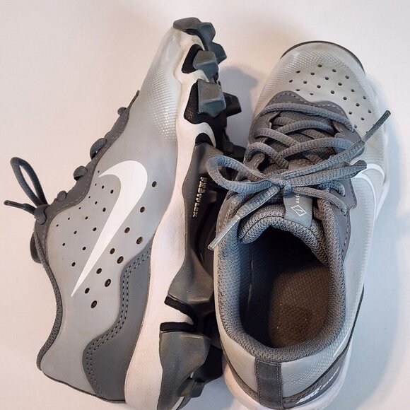 Nike Diamond fastflex softball cleats sz 1 Kids grey - Picture 6 of 11